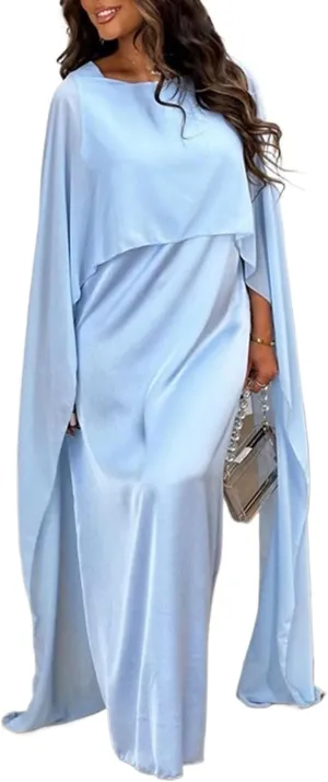 Abaya Dress for Women Muslim Clothes Wedding Chiffon Long Evening Dress Ramadan Dubai Kaftan Robe