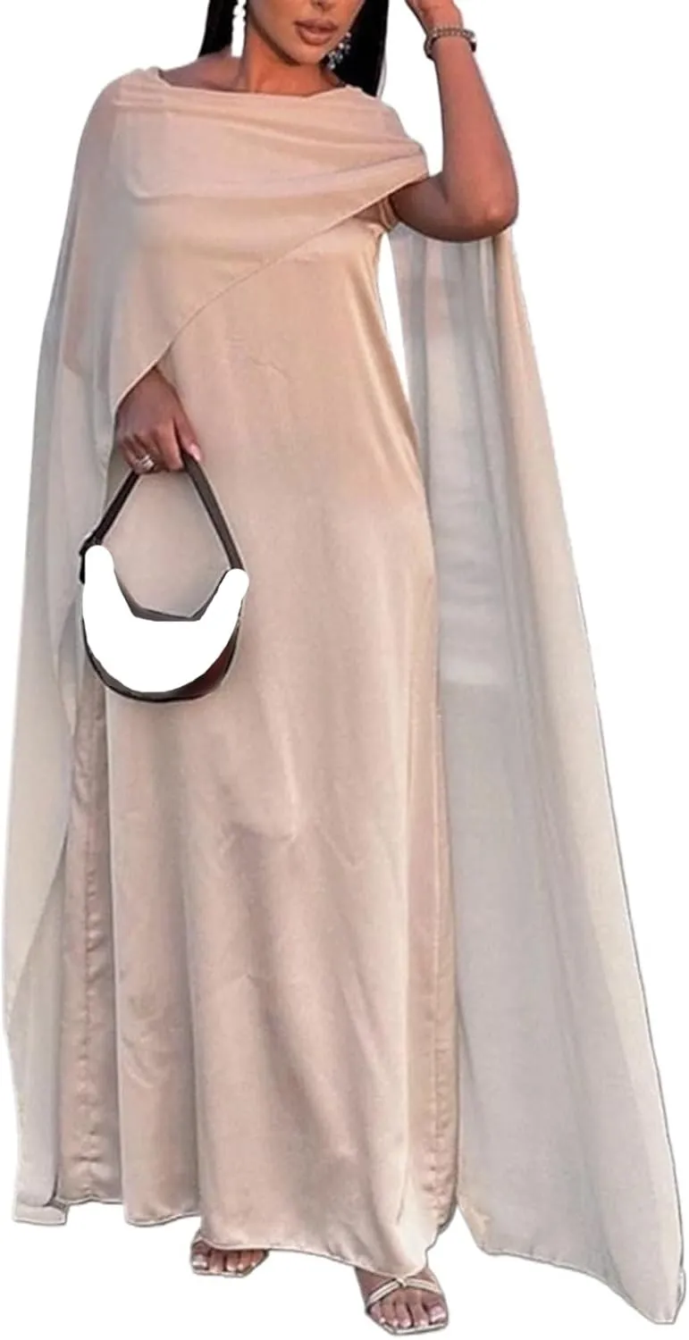Abaya Dress for Women Muslim Clothes Wedding Chiffon Long Evening Dress Ramadan Dubai Kaftan Robe