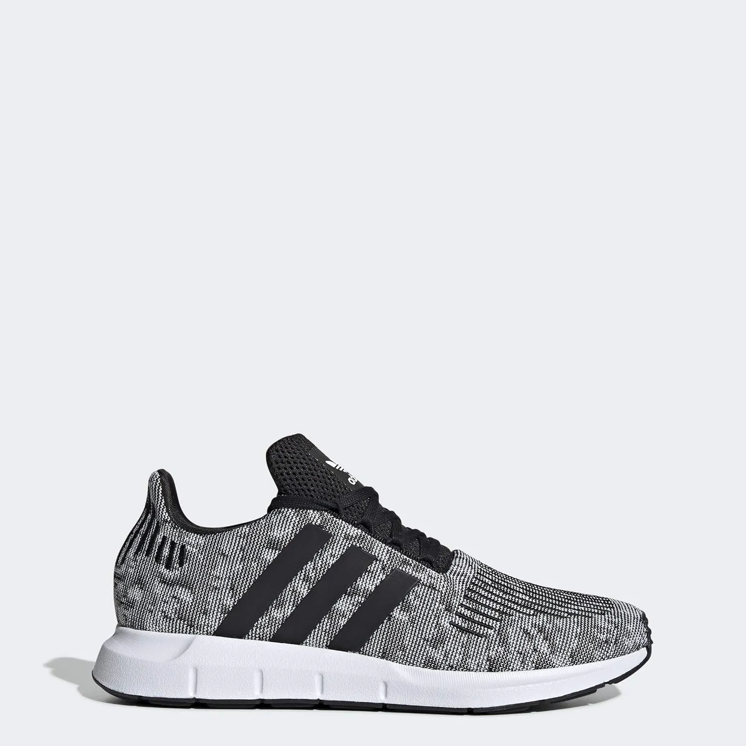 adidas Men's Swift Run Sneaker, Core White/Core White/Black, 9