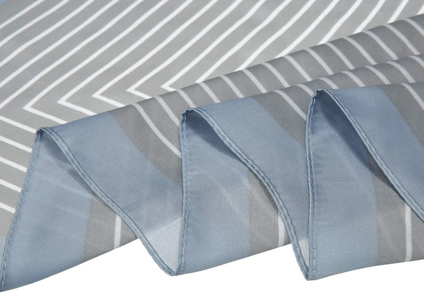 Allegra K 70cm Women Stripe Print Square Scarves Kerchief Neck Scarf Neckerchief Headband