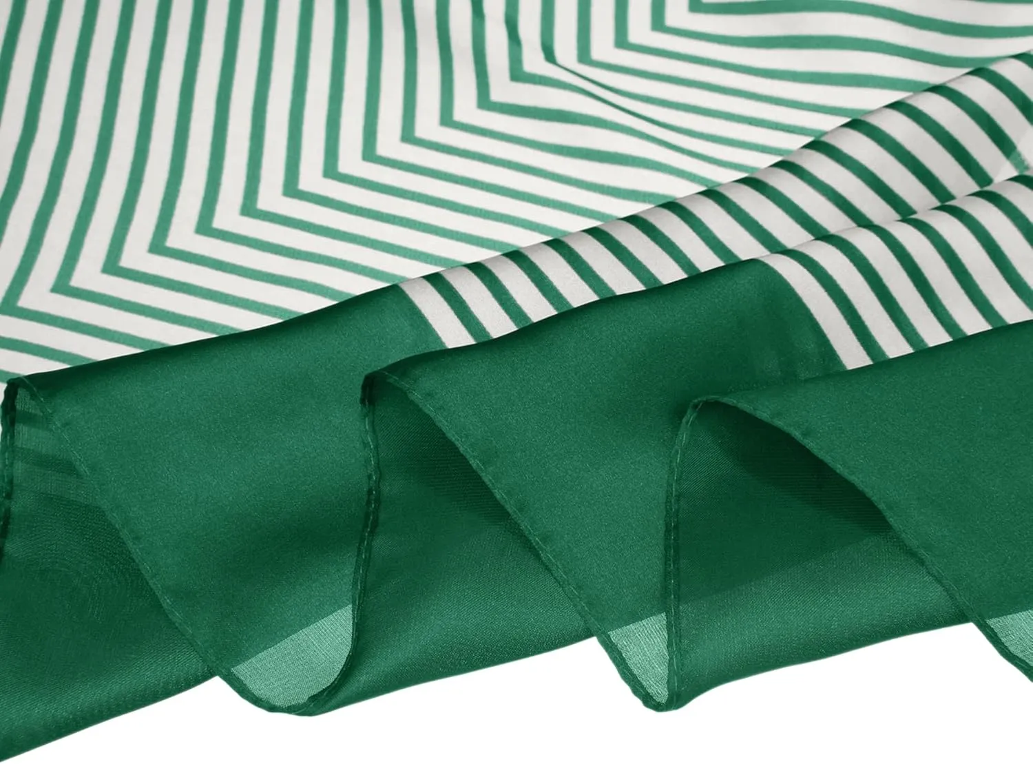 Allegra K 70cm Women Stripe Print Square Scarves Kerchief Neck Scarf Neckerchief Headband