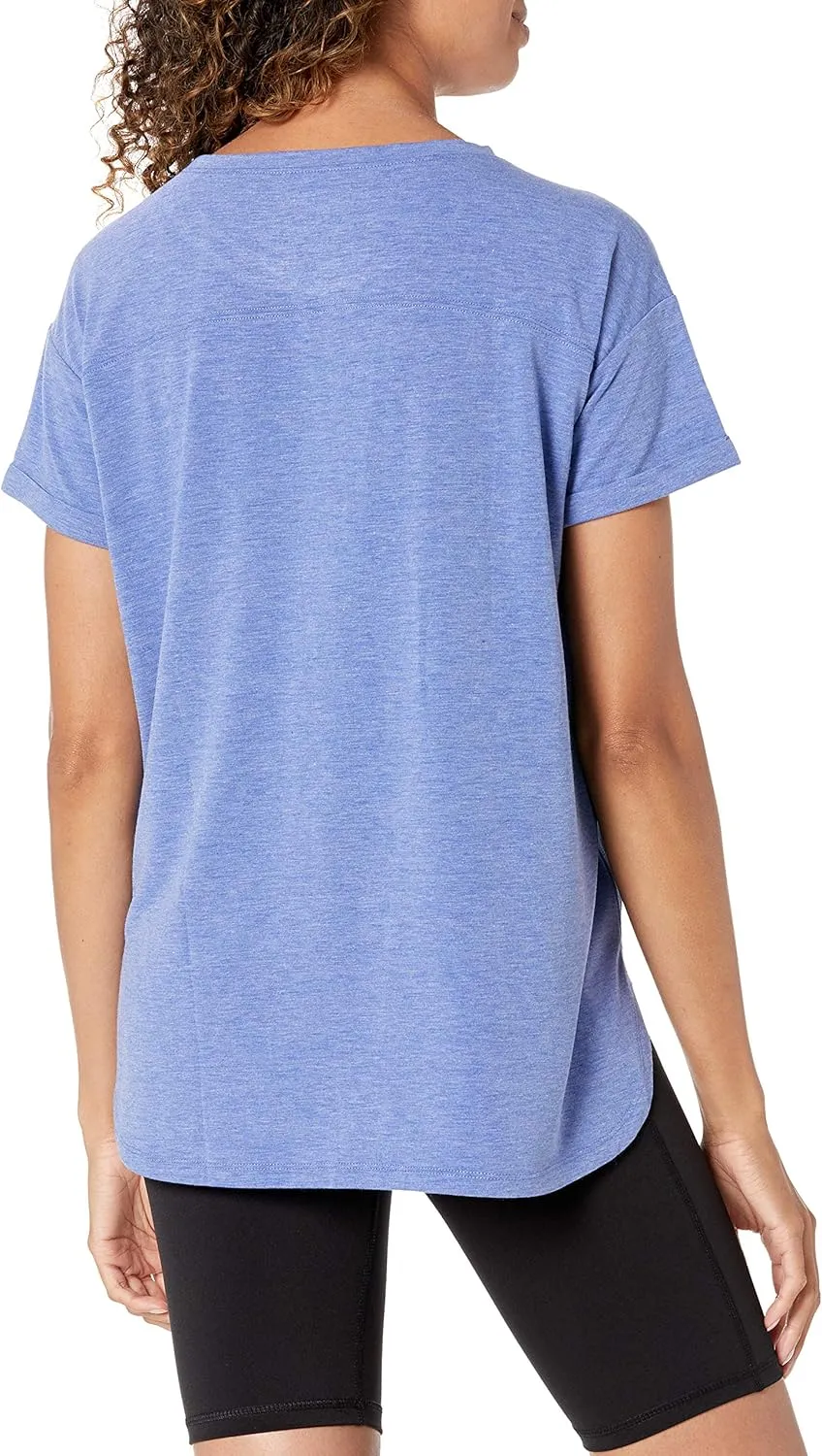 Amazon Essentials Women's Studio Relaxed-Fit Lightweight Crewneck T-Shirt (Available in Plus Size), Multipacks