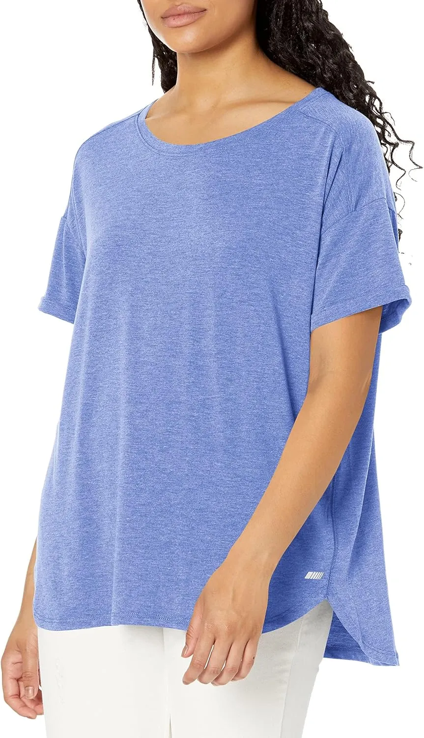 Amazon Essentials Women's Studio Relaxed-Fit Lightweight Crewneck T-Shirt (Available in Plus Size), Multipacks