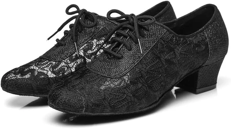 AOQUNFS Women Latin Dance Shoes Ballroom Salsa for Practice Performance Shoes