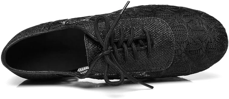 AOQUNFS Women Latin Dance Shoes Ballroom Salsa for Practice Performance Shoes