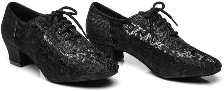 AOQUNFS Women Latin Dance Shoes Ballroom Salsa for Practice Performance Shoes