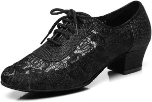AOQUNFS Women Latin Dance Shoes Ballroom Salsa for Practice Performance Shoes