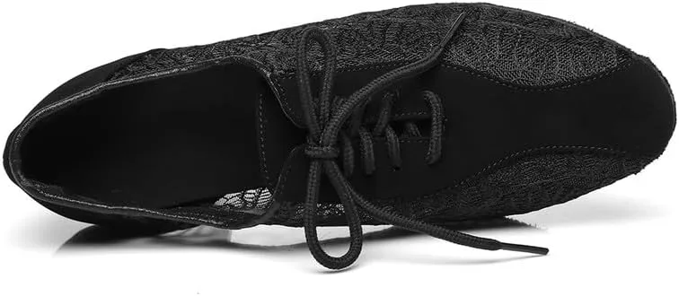 AOQUNFS Women Latin Dance Shoes Lace-up Ballroom Salsa for Practice Performance Shoes,Model L290