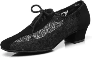 AOQUNFS Women Latin Dance Shoes Lace-up Ballroom Salsa for Practice Performance Shoes,Model L290