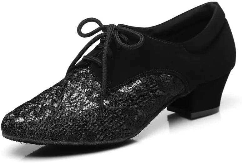 AOQUNFS Women Latin Dance Shoes Lace-up Ballroom Salsa for Practice Performance Shoes,Model L292