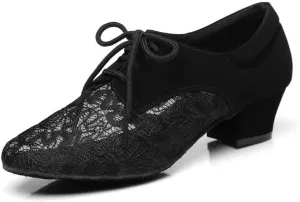 AOQUNFS Women Latin Dance Shoes Lace-up Ballroom Salsa for Practice Performance Shoes,Model L292