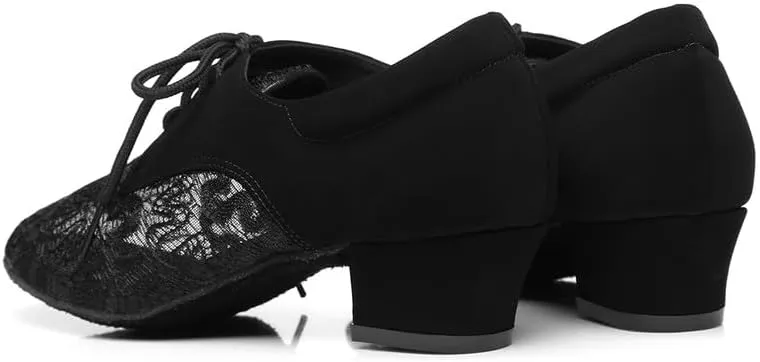 AOQUNFS Women Latin Dance Shoes Lace-up Ballroom Salsa for Practice Performance Shoes,Model L292