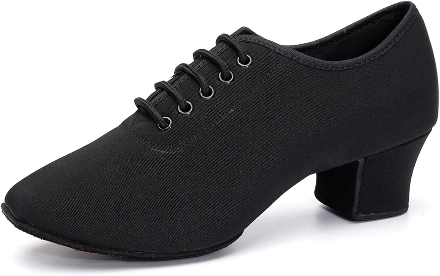 AOQUNFS Women's Latin Dance Shoes Ballroom Salsa Split-Sole Rhythm Teaching Professional Practice Dance Shoes,NJB-5,Black,US 8.5