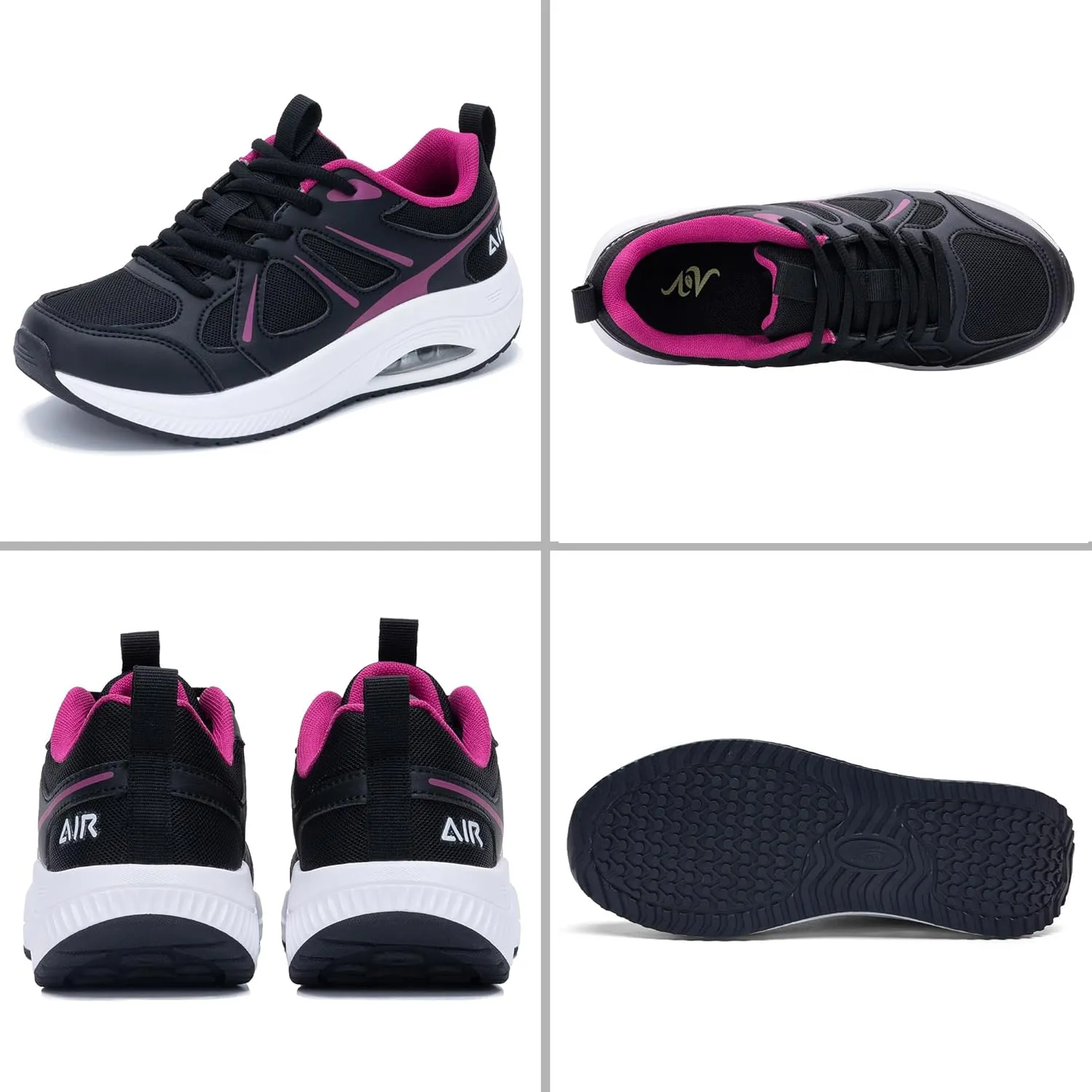 AOV Women Arch Support Walking Shoes Orthotic Sneakers for Plantar Fasciitis Foot and Heel Pain Relief Tennis Shoes, Size 5.5-11