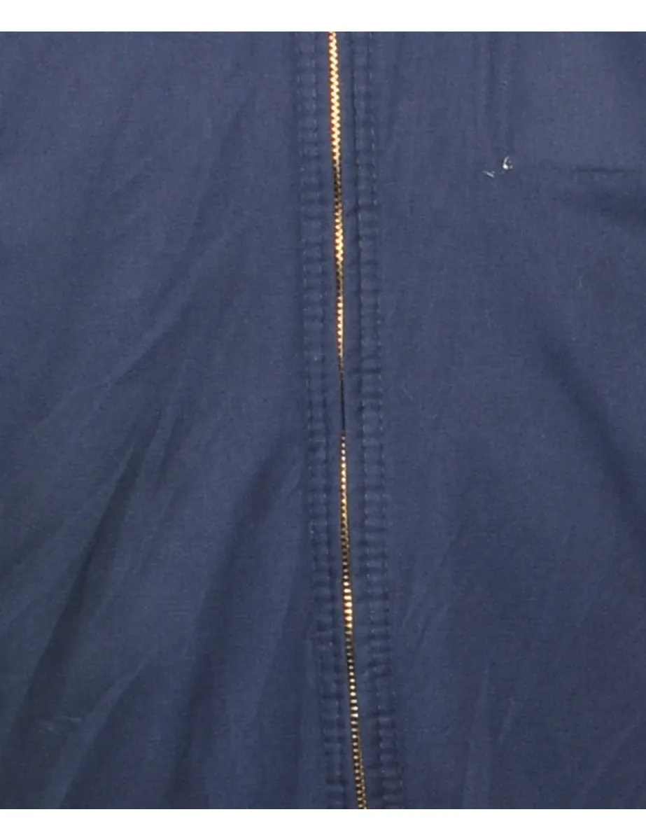 Aramark Navy Zip-Front Bomber Jacket - L