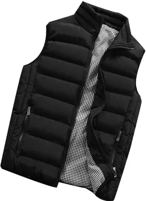 Autumn Men Autumn Winter Coat Padded Cotton Vest Warm Hooded Thick Vest Tops Jacket Yoga Mat Set for Men