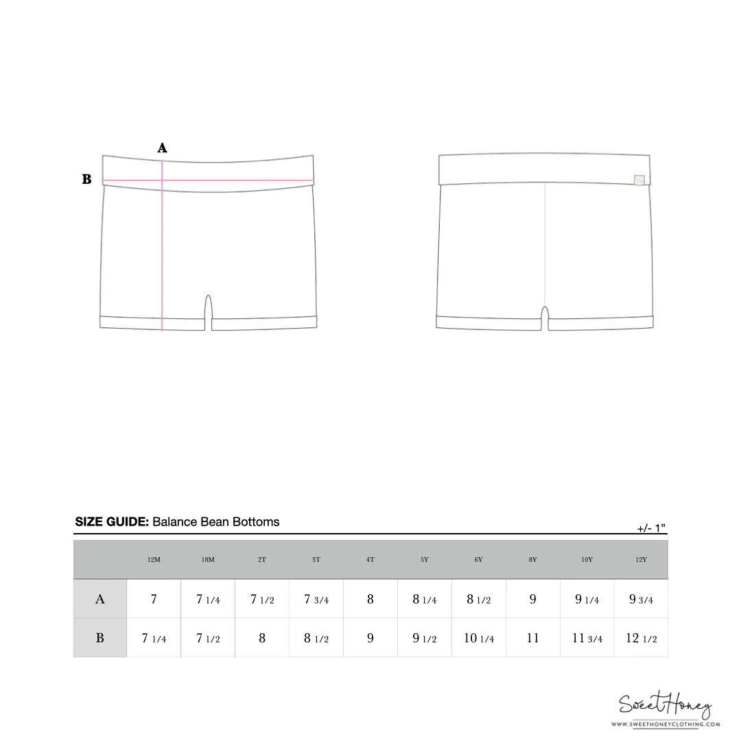 Balance Beam Bottoms - Sky Blue Petit Four