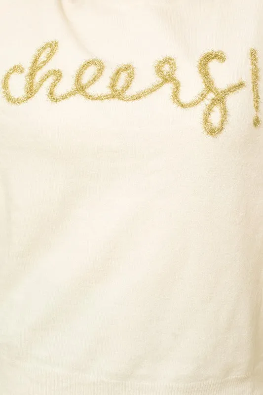 Beautifully Sized Cheers Pullover Sweater
