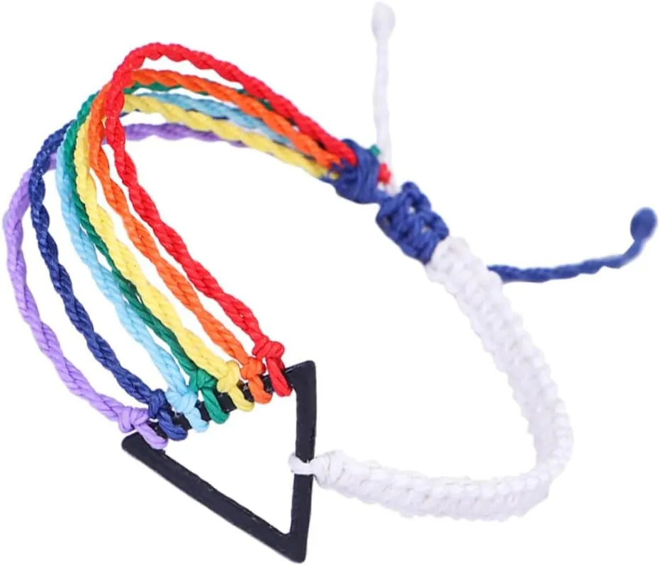 BESTYASH Colorful Wax Line Handmade Woven Wrist Jewelry Color Yoga Bracelet for Couples Delicate Friendship Wrist Chain for Men and Women