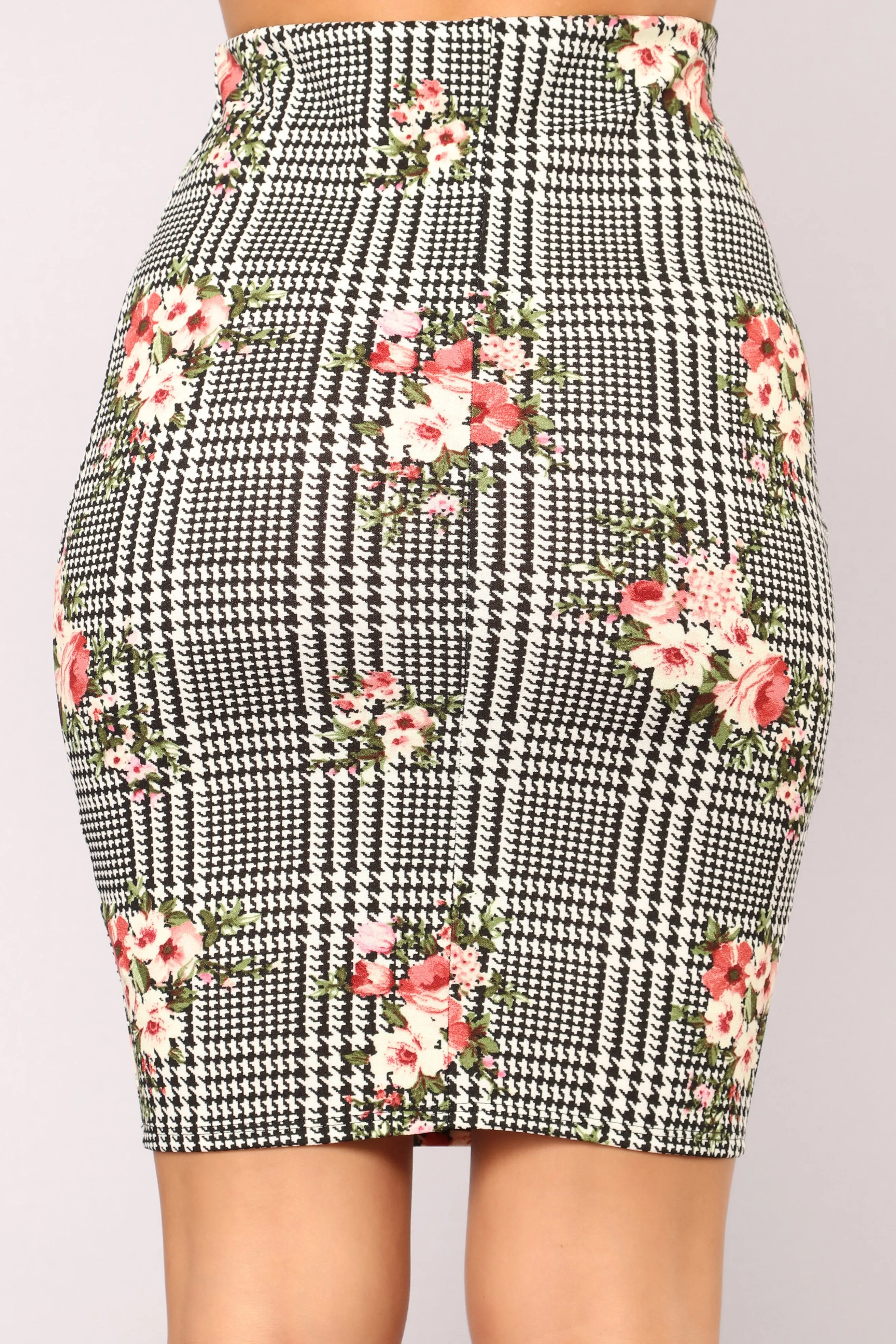 Blossom And Bloom Skirt - Black/White