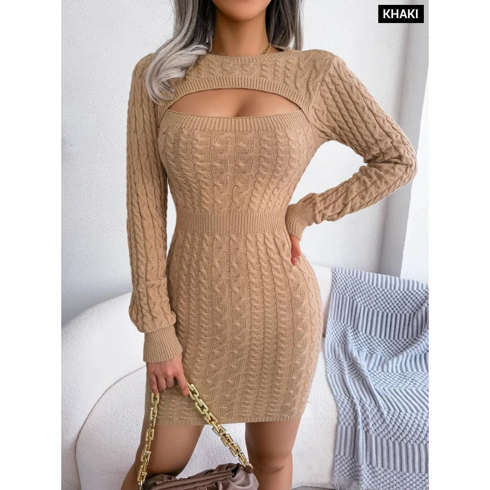 Bodycon Knitted Sweater Dress