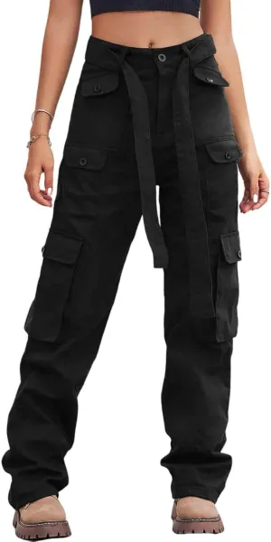 BXCNCKD Women's Wide Leg Overalls Trousers Street Style Gradient Jeans Women's High Waist Loose Wide Leg Jeans Hippie Jeans