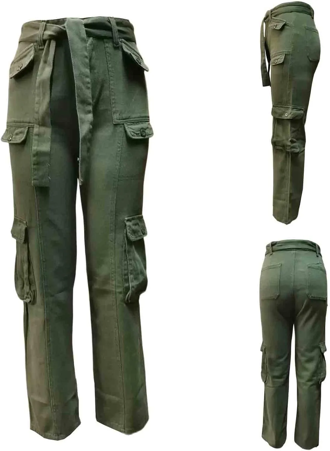 BXCNCKD Women's Wide Leg Overalls Trousers Street Style Gradient Jeans Women's High Waist Loose Wide Leg Jeans Hippie Jeans