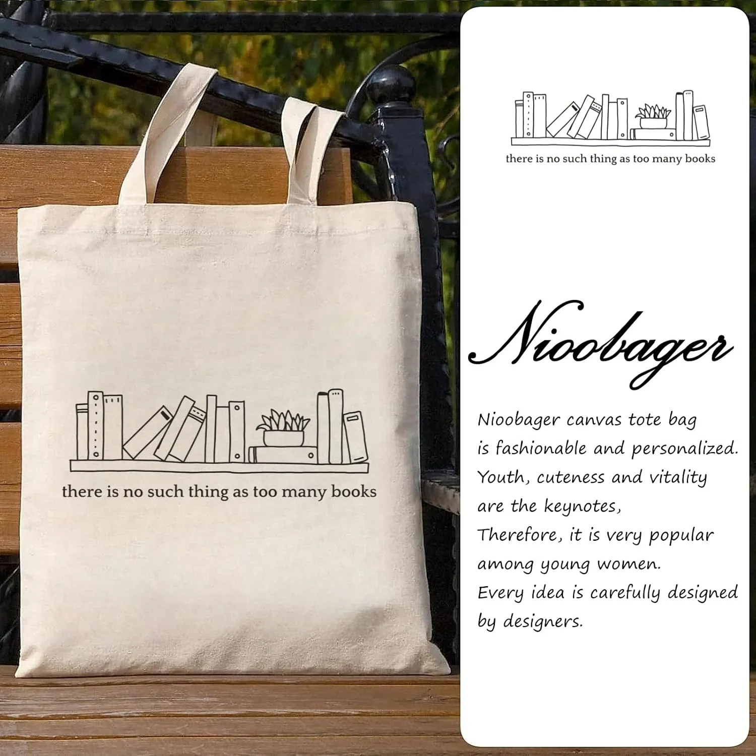 Canvas Tote Bags Teacher Appreciation Gifts Aesthetic Travel Beach Bag Cute Reusable Grocery Shopping Bag