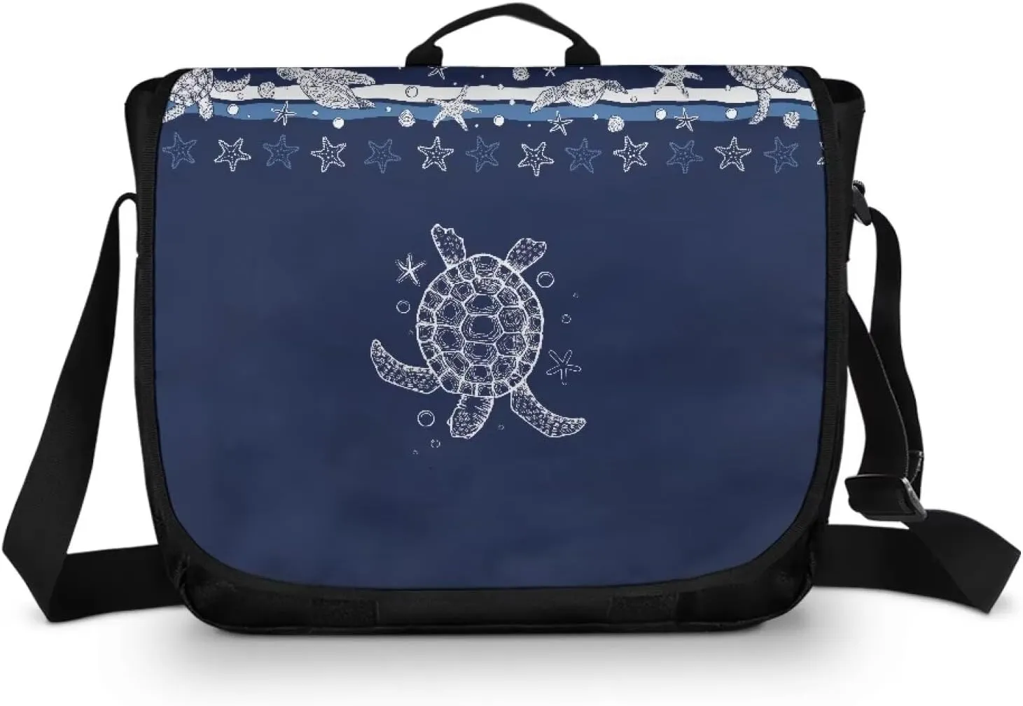 Casual Flap Crossbody Bag Unisex Messenger Bag Outdoors Shoulder Bag with Adjustable Strap Large Reusable Bag