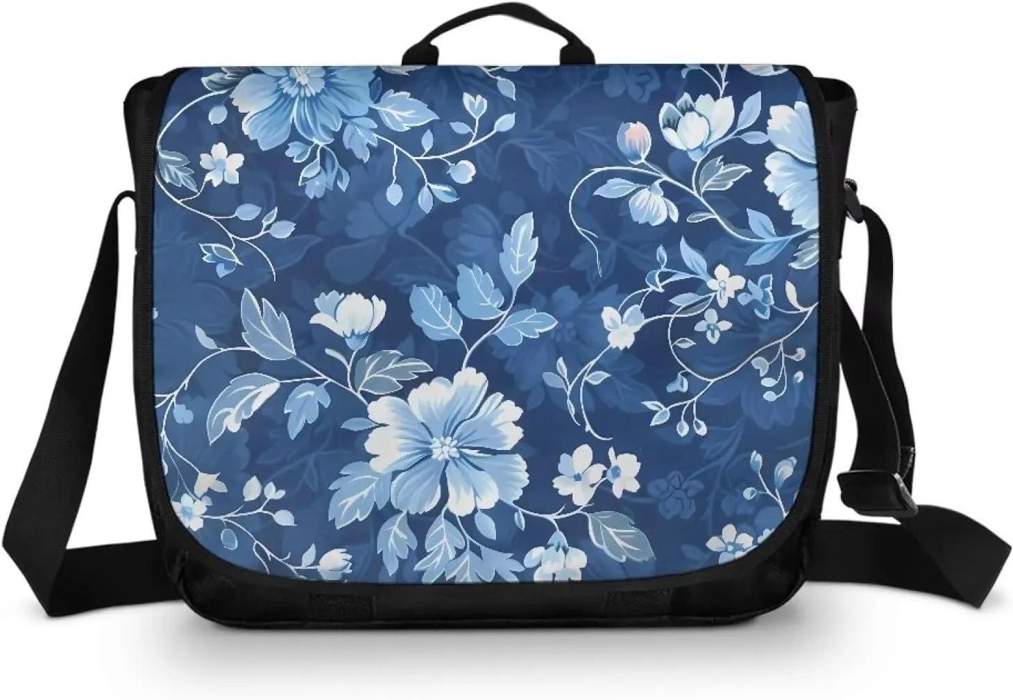 Casual Flap Crossbody Bag Unisex Messenger Bag Outdoors Shoulder Bag with Adjustable Strap Large Reusable Bag