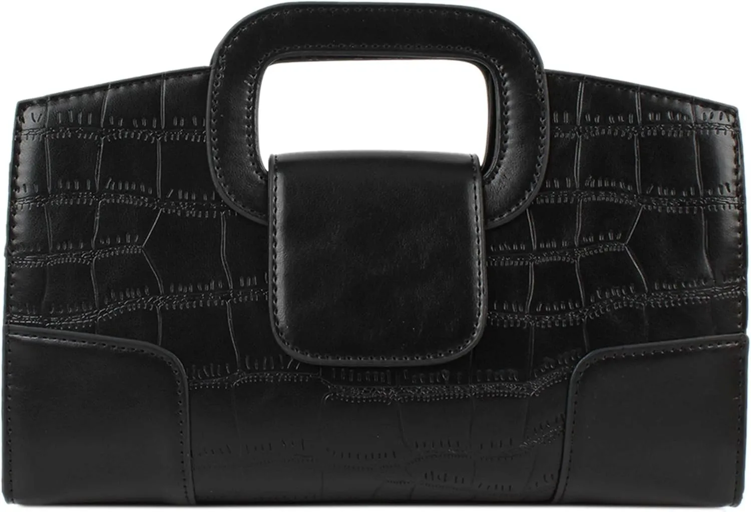Crocodile Pattern Handbag Leather Clutch Purse Shoulder Crossbody Bag Fashion Women Flap Tote Top-Handle
