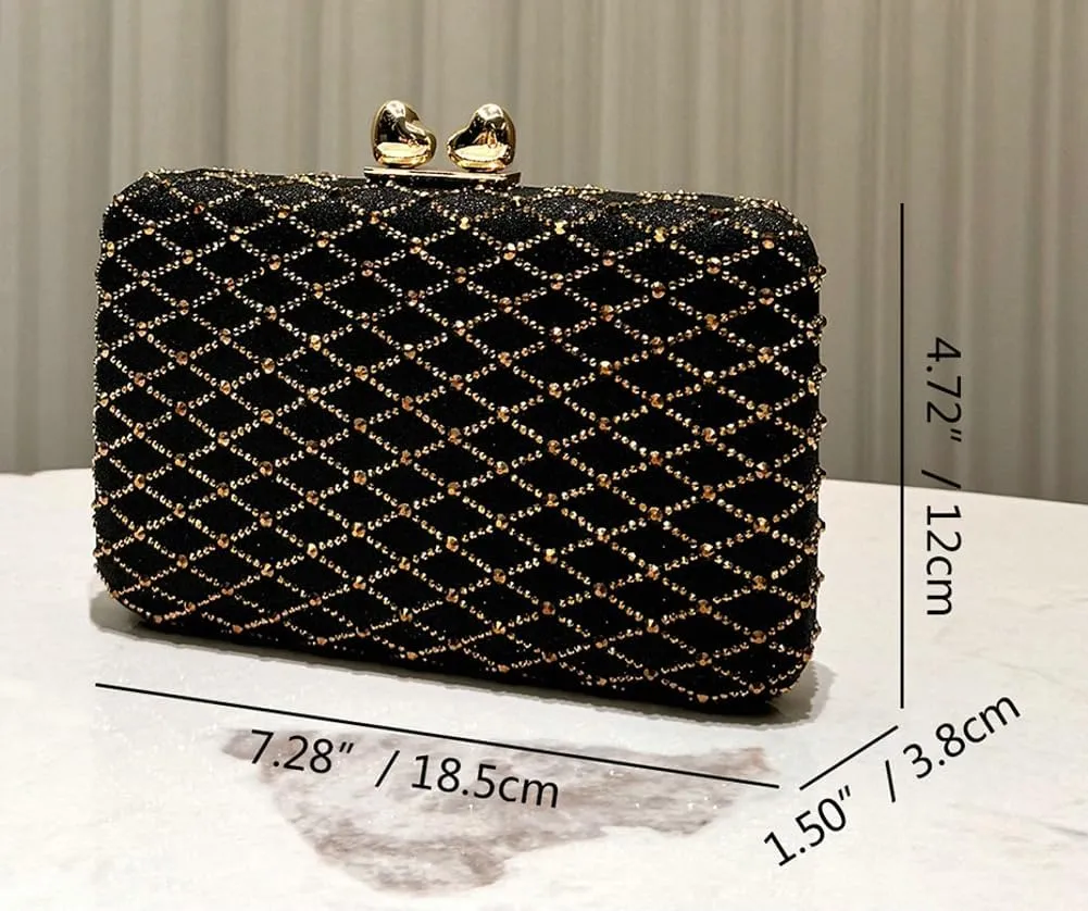 Crystal Evening Bags for Women Formal Party Box Clutch Wedding Rhinestone Handbags Bridal Clutch Purse Mini 2025