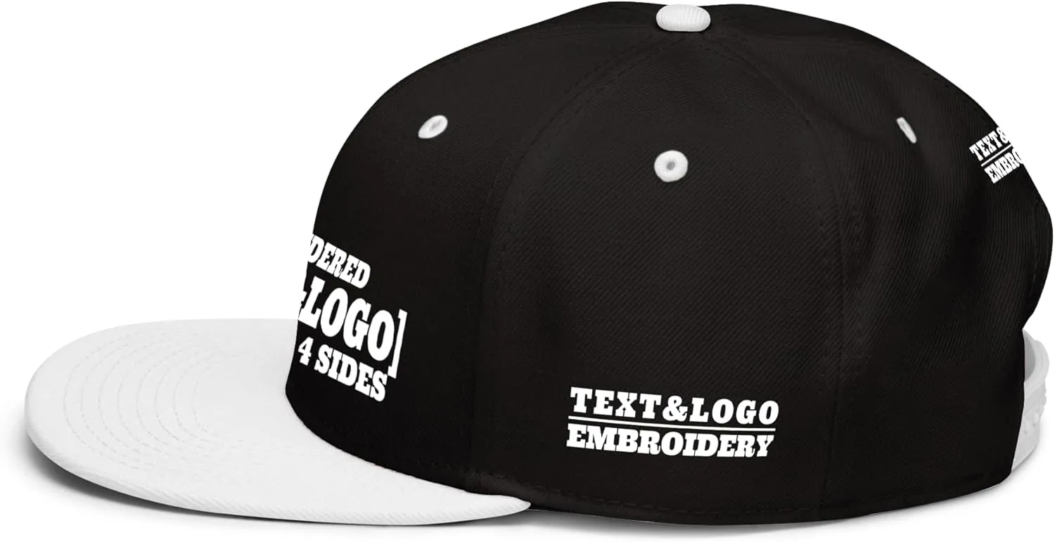 Custom Hat/Cap, Embroidery Personalized Text & LogoSnapback Baseball Trucker Hat