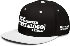 Custom Hat/Cap, Embroidery Personalized Text & LogoSnapback Baseball Trucker Hat