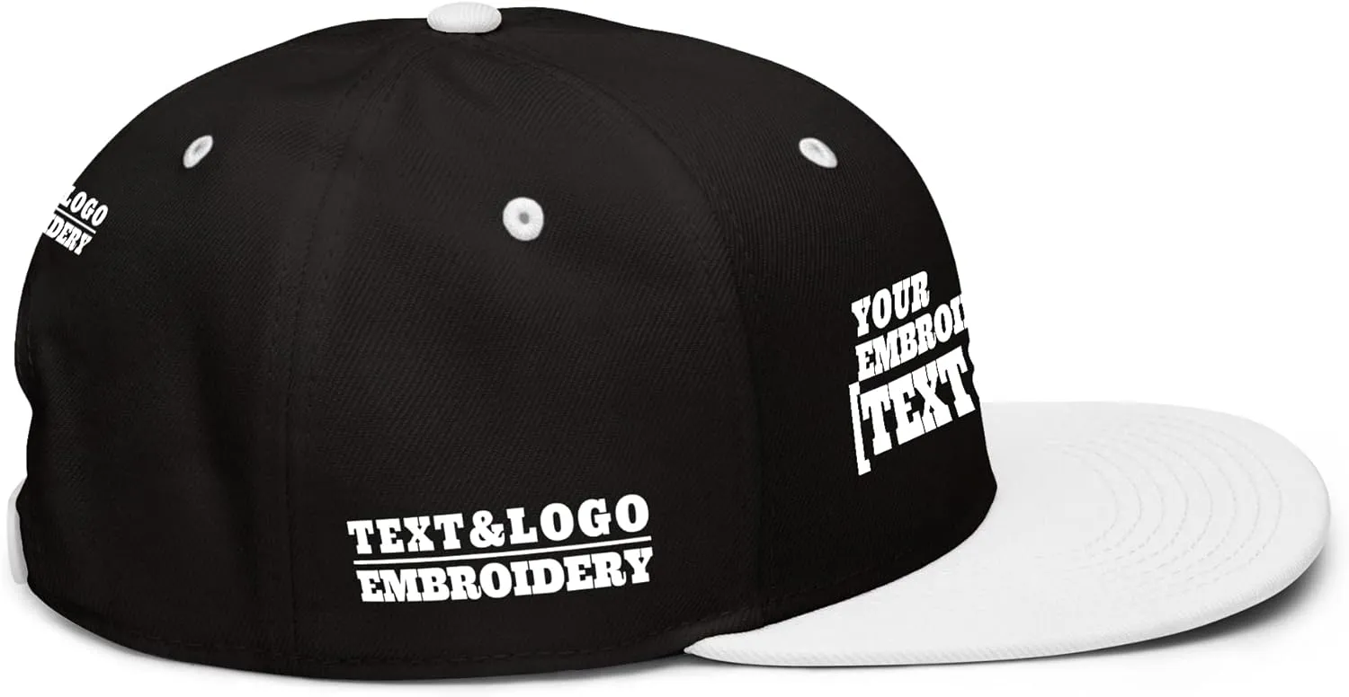 Custom Hat/Cap, Embroidery Personalized Text & LogoSnapback Baseball Trucker Hat