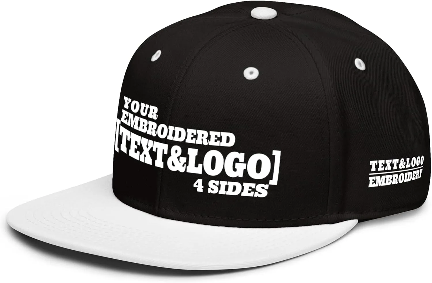 Custom Hat/Cap, Embroidery Personalized Text & LogoSnapback Baseball Trucker Hat