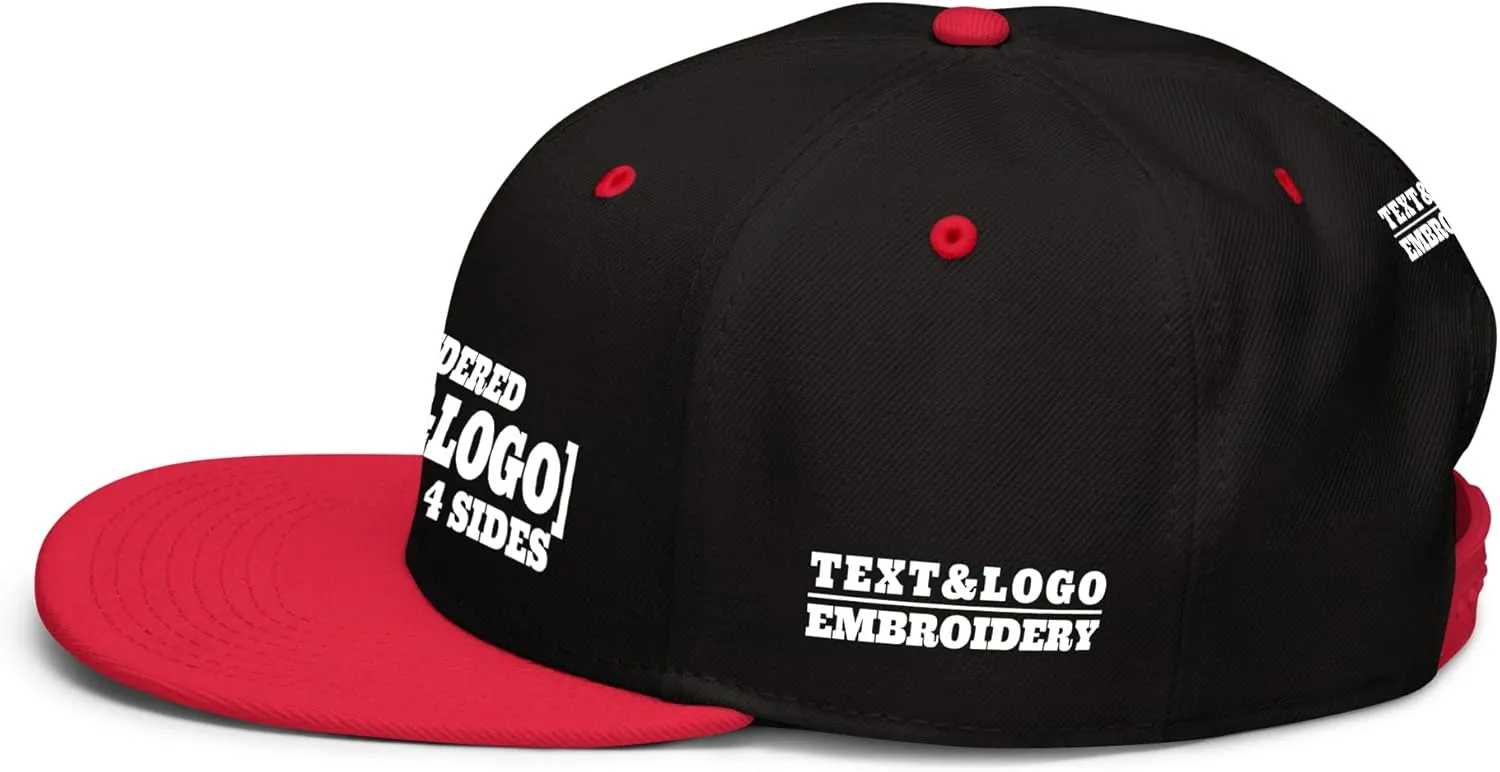 Custom Hat/Cap, Embroidery Personalized Text & LogoSnapback Baseball Trucker Hat