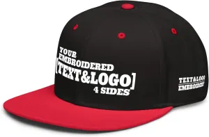 Custom Hat/Cap, Embroidery Personalized Text & LogoSnapback Baseball Trucker Hat