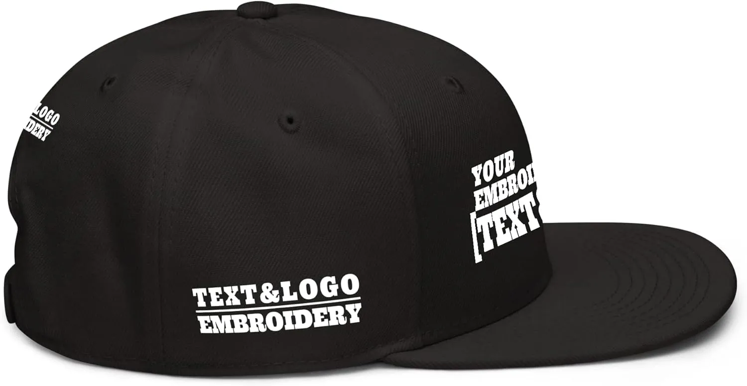 Custom Hat/Cap, Embroidery Personalized Text & LogoSnapback Baseball Trucker Hat