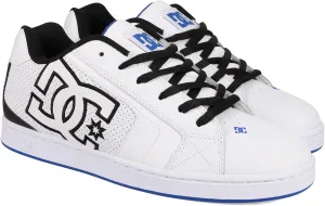 DC Men's Net Skate Shoe, White/Black/Blue, 13