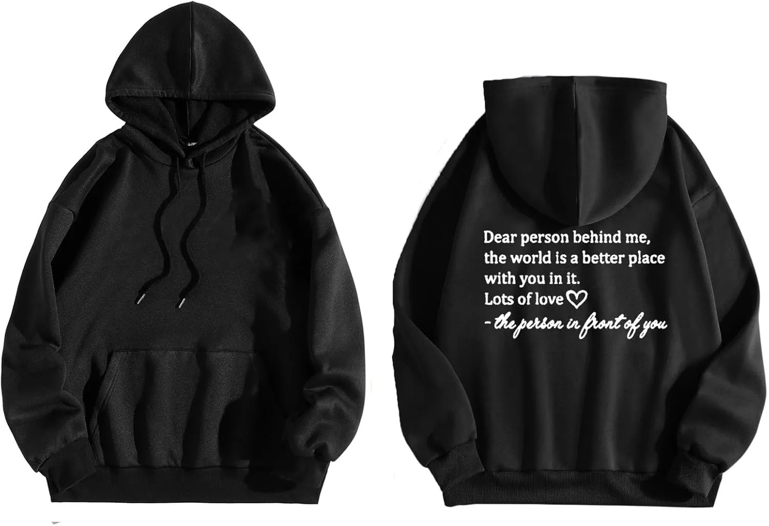 Dear Person Behind Me Hoodie Sweatshirts Letter Pullover Tops Trendy Comfort Sweatshirts Cute Fall Fashion Clothes