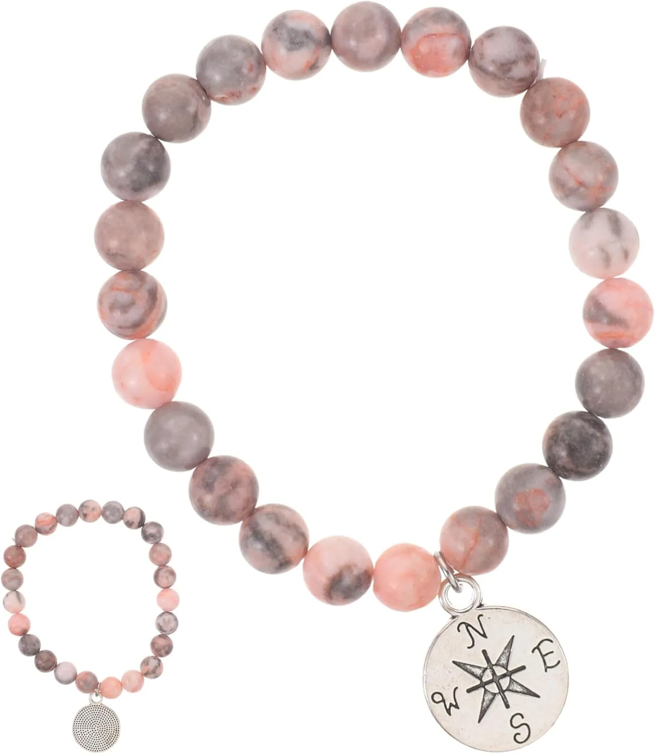 Didiseaon Mens Bracelet Compass Beaded Bracelets Graduation Charm Bracelet Moving Goodbye Bracelet Decorative Wrist Bracelet Jewelry for Classmates Friends A Friendship Bracelets