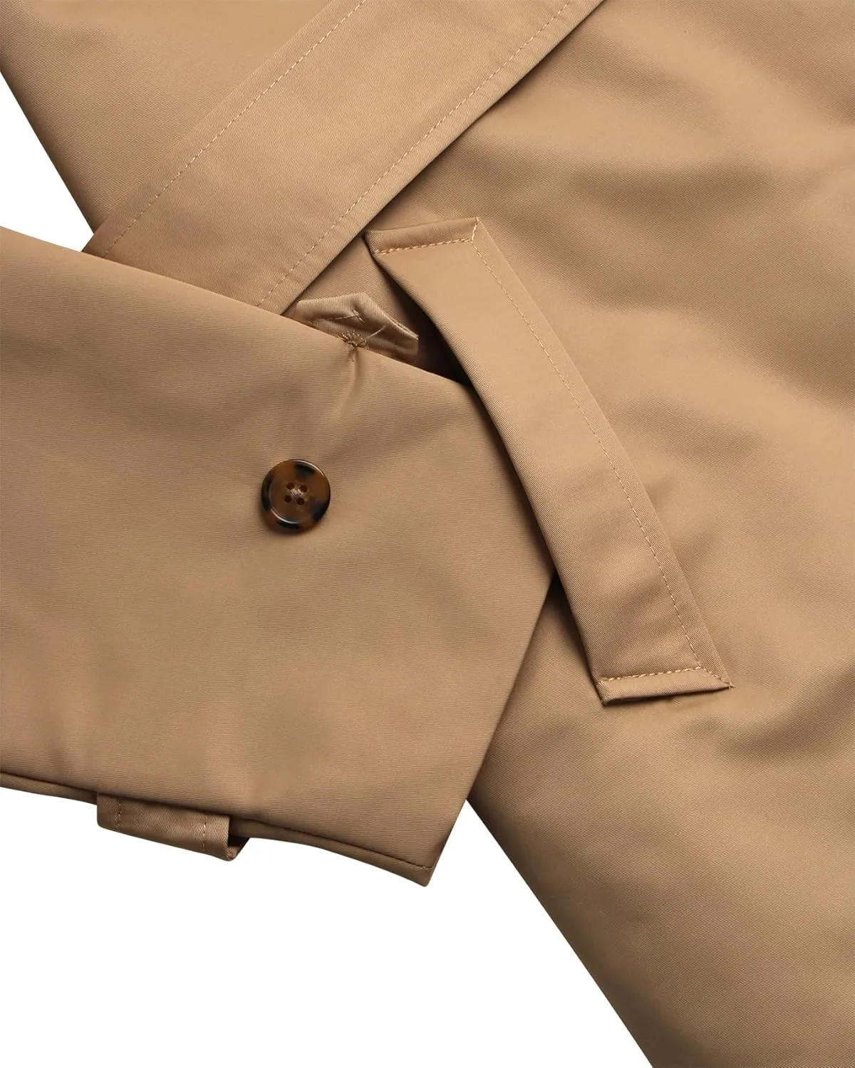 ELLEN TRACY Women's Trench Coat - Waist Belted Button Up Long Raincoat for Ladies (Sizes: S-XL)