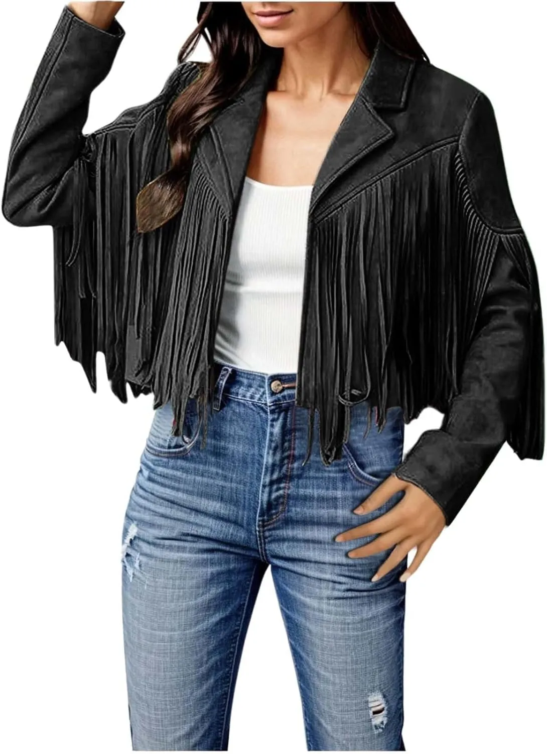 Fall Light Jacket for Women Quilt Jackets Zip Plus Size Casual Comfort Outwear Tassel Motorcycle Cropped Coats Coat
