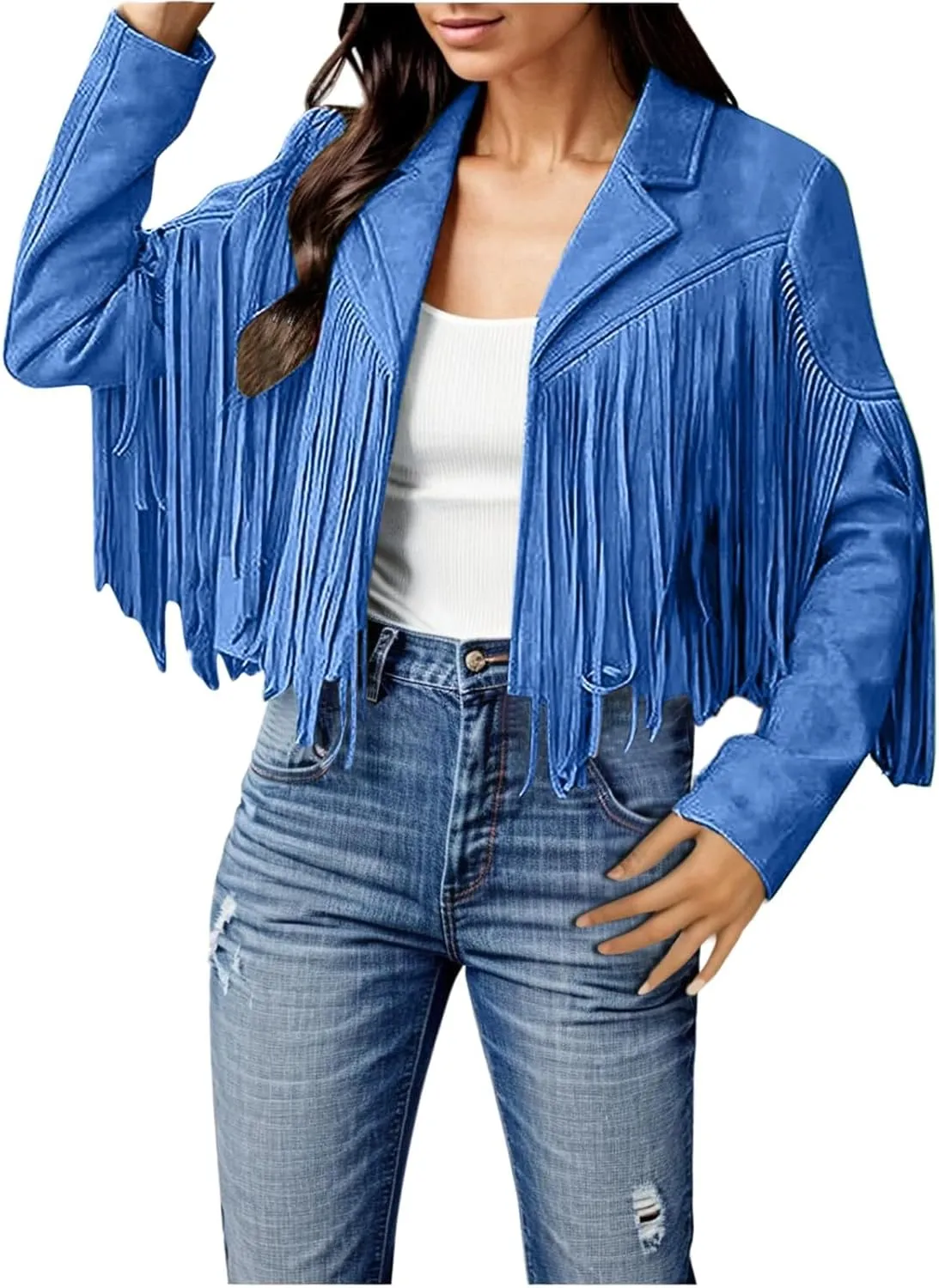 Fall Light Jacket for Women Quilt Jackets Zip Plus Size Casual Comfort Outwear Tassel Motorcycle Cropped Coats Coat