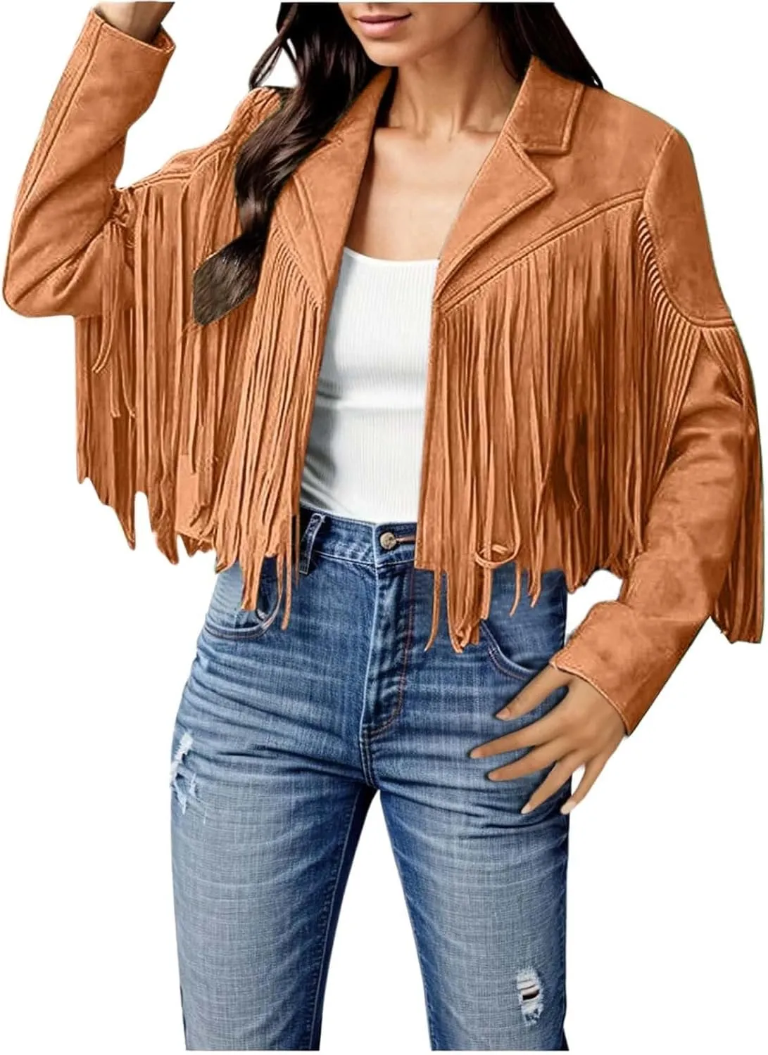 Fall Light Jacket for Women Quilt Jackets Zip Plus Size Casual Comfort Outwear Tassel Motorcycle Cropped Coats Coat