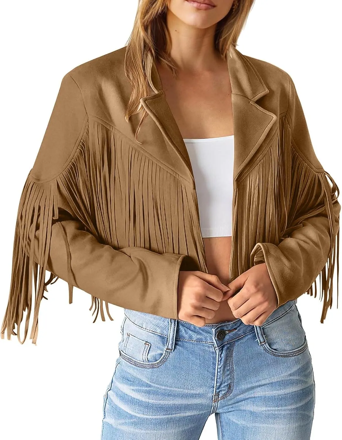 Fall Light Jacket for Women Quilt Jackets Zip Plus Size Casual Comfort Outwear Tassel Motorcycle Cropped Coats Coat