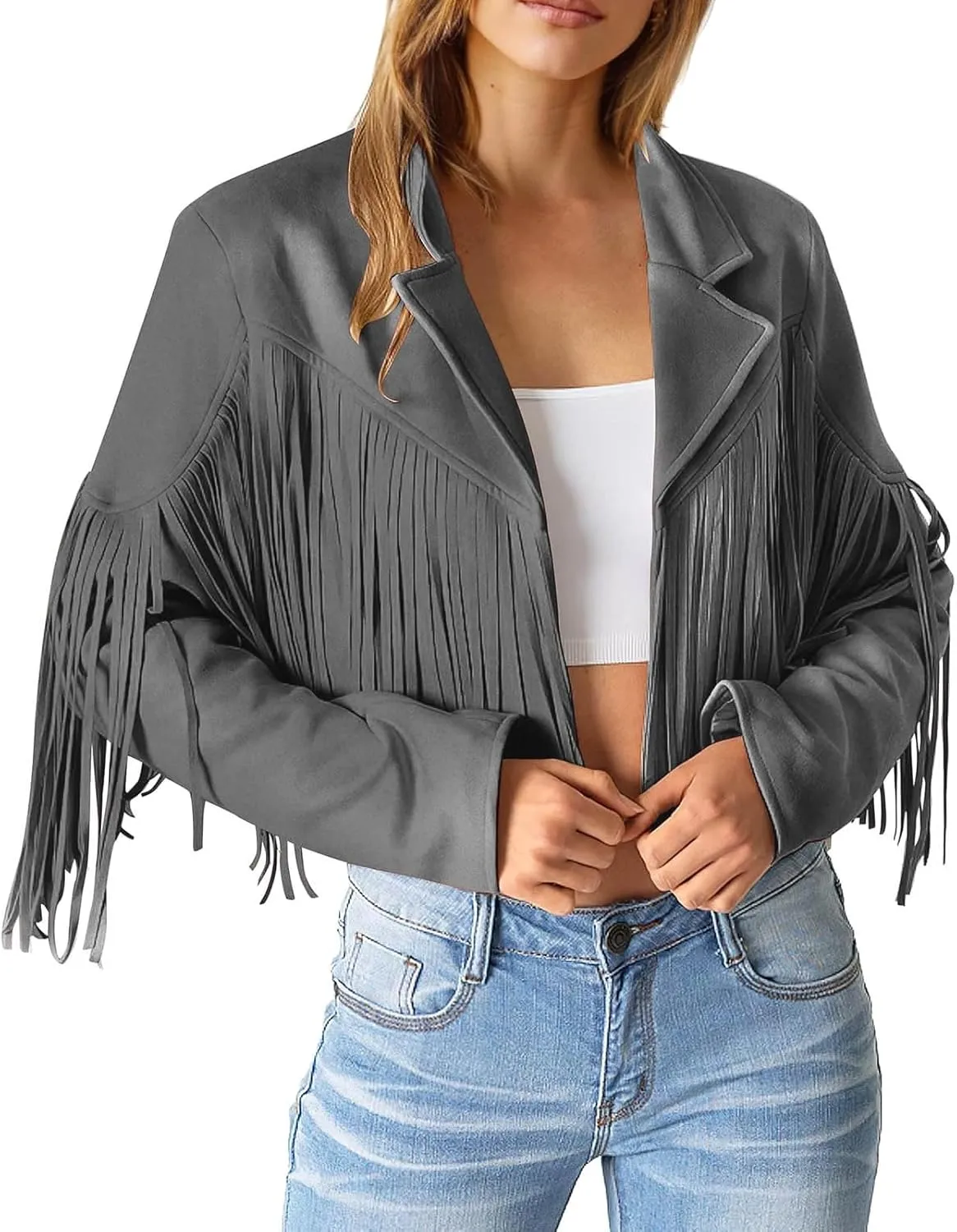 Fall Light Jacket for Women Quilt Jackets Zip Plus Size Casual Comfort Outwear Tassel Motorcycle Cropped Coats Coat