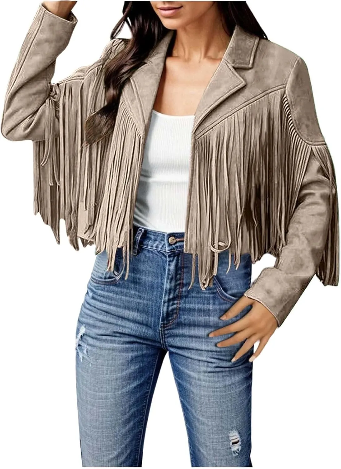 Fall Light Jacket for Women Quilt Jackets Zip Plus Size Casual Comfort Outwear Tassel Motorcycle Cropped Coats Coat