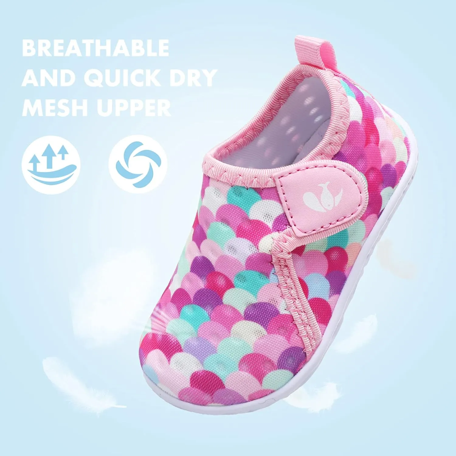 FEETCITY Boys Girls Water Shoes Kids Aqua Socks Quick Dry Barefoot for Beach Swimming Pool